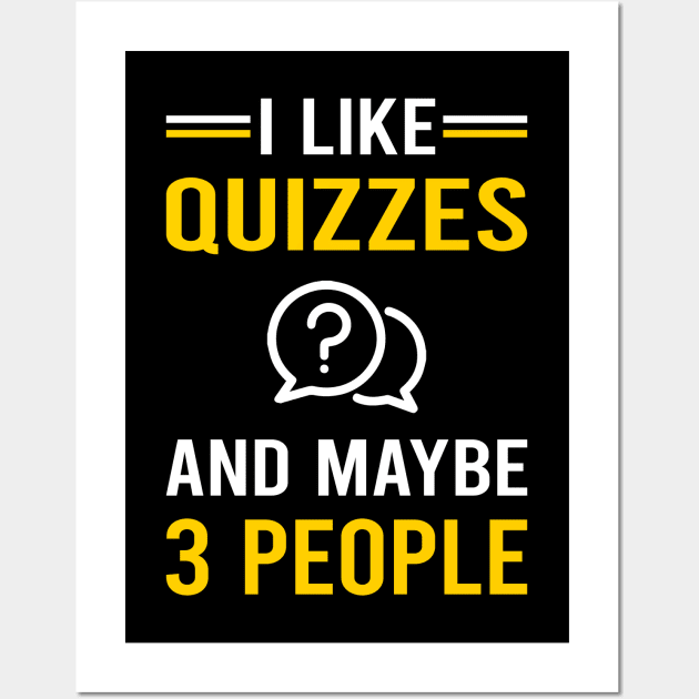 3 People Quizzes Quiz Wall Art by Bourguignon Aror